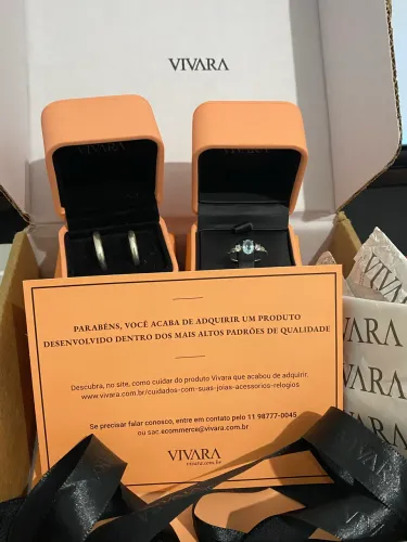 Vivara Original Prata 925 | Alianças Heaven + Solitário Marine Sky
