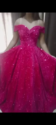 Vestido de Festa 15 Anos / Debutante Rosa Pink - Tam. P/M