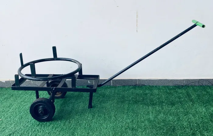 Carrinho De Ferro Reforçado Para Botijão De Gás E Carga
