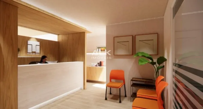 Cinjunto comercial, para venda e locação, mobiliado, com 58m² na AL Santos
