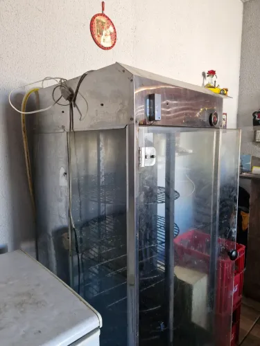 Maquina de assa frango carnes peixes  giratoria com 9 bandeja 