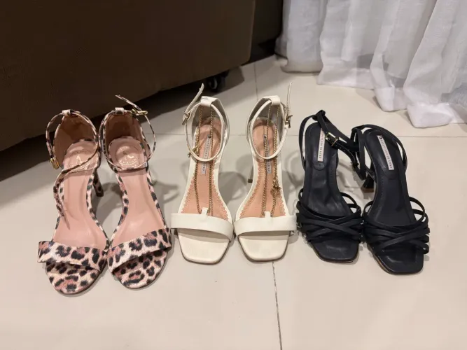 Venda de 3 sapatos Semi Novos