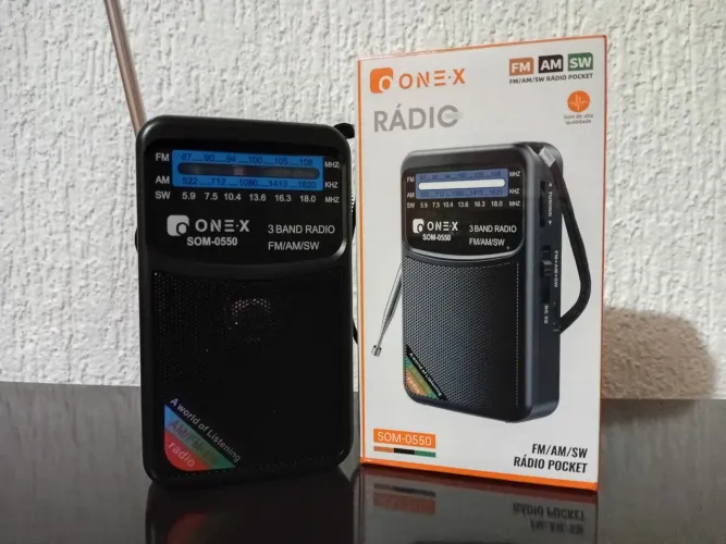 Radio novo am fm sw bateria e som excelente 