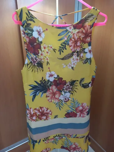 Vestido curto floral farm, Tm P.