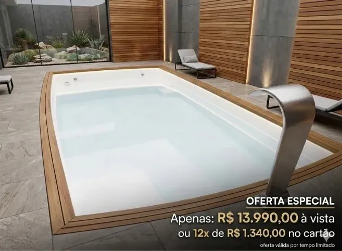 Piscina em fibra