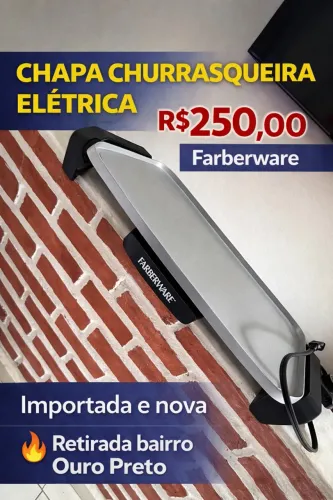 Churrasqueira Chapa Elétrica Importada NOVA