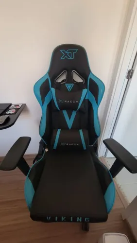 Cadeira Gamer XT Racer Viking Preta/Azul -