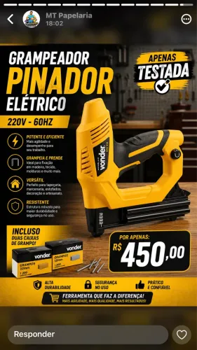 Pinador & Grampeador Elétrico