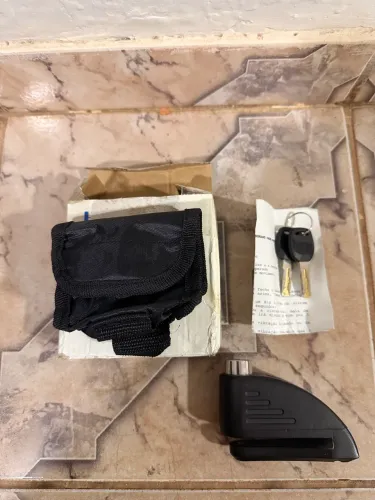 Cadeado para moto com alarme
