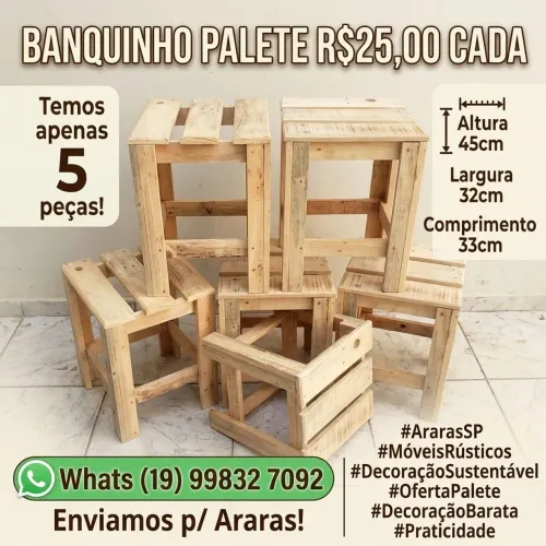 Banquinho palete