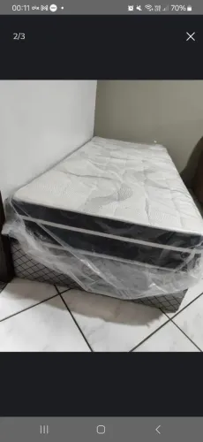 Vendo cama box nova de solteiro