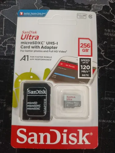 Cartão de memória SanDisk 256GB / MEGA PROMOÇÃO