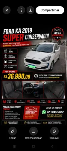 Ford KA 1.0 Se/se Plus Tivct Flex 5P 2019