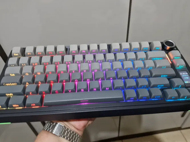 Teclado AULA S75Pro (USB + 2.4G + BT) novo