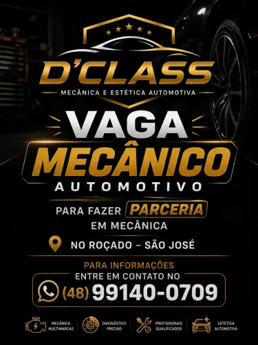 VAGA PARCERIA MECÂNICO SEG A SEXTA