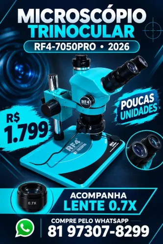 Microscópio trinocular RF4 7050pro