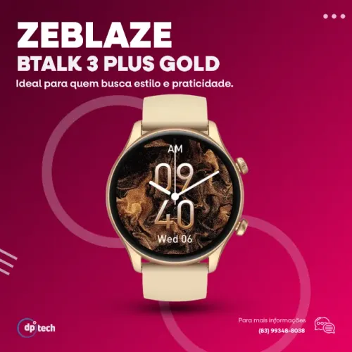 Zeblaze Btalk 3 plus Champagne Gold -Entrega Grátis-