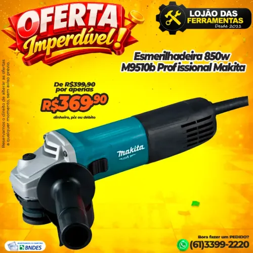 Esmerilhadeira 850w M9510b Profissional Makita
