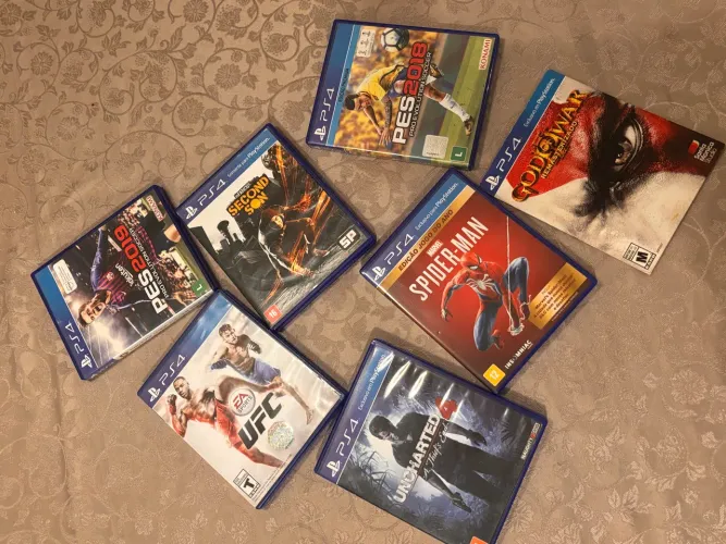 7 Jogos Originais PS4 - Spider-Man GOTY, Uncharted 4, God of War e Mais