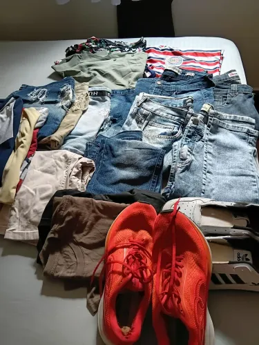 Variedade de peças masculina são todas as peças por 150