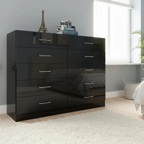 Cômoda  120 CM com 10 gavetas Felici black - ENTREGA HOJE !!! 
