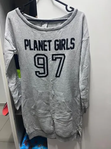 Vestido moletom planet girls