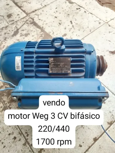 motor Weg 3cv bifásico,220/440 rpm 1740