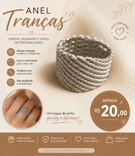 Anel Tranças