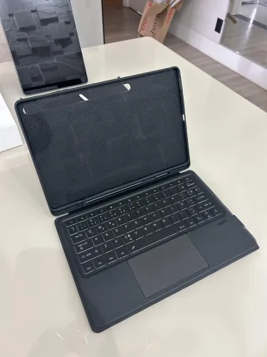 Capa com teclado para tablet samsung galaxy tab s10 fe+