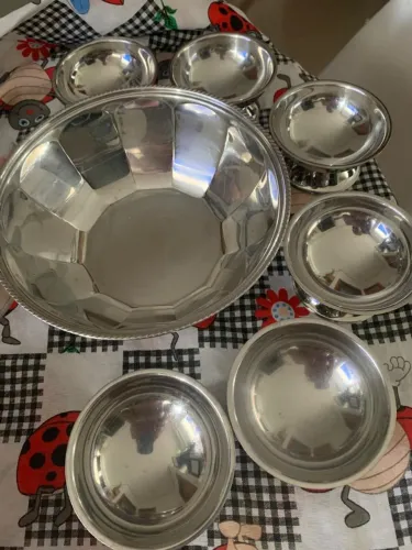 Conjunto de Inox Saladeira/Sorveteira