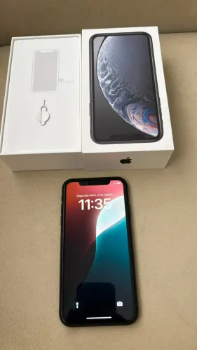 iPhone XR Black 128 GB Conservadíssimo! Todo original!