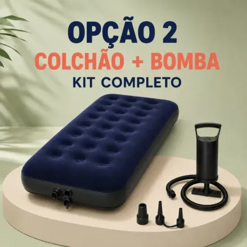 Colchão de ar inflável solteiro fácil montagem colchão portátil leve para casa emergência