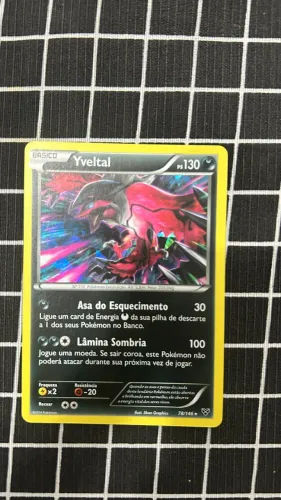 Carta Pokémon XY TCG Lendário Yveltal Foil Rara