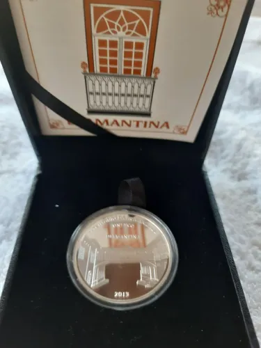 MOEDA DE PRATA DIAMANTINA SÉRIE UNESCO