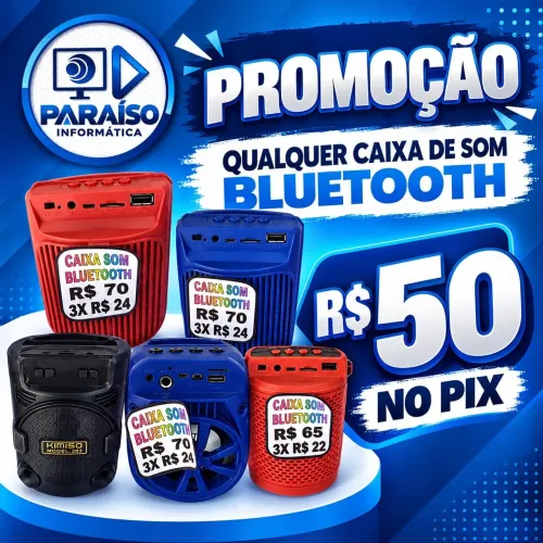 Caixinha de som bluetooth