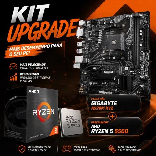 KIT UPGRADE RYZEN 5500 + a520m KV2