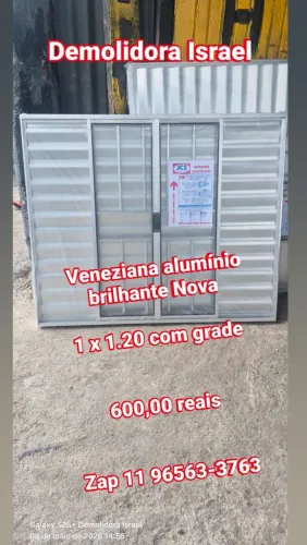 Janela alumínio brilhante Novo 