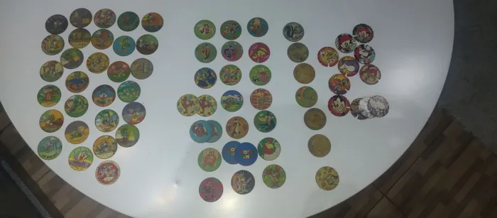 Lote Com 58 Tazos Originais Elma Chips  Anos 90