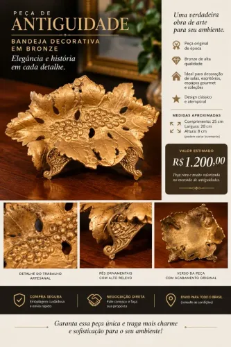 Peça antiga para decoração