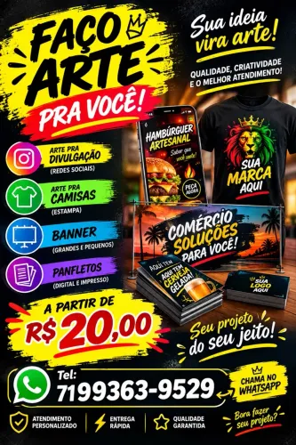 Crio arte pro seu negócios