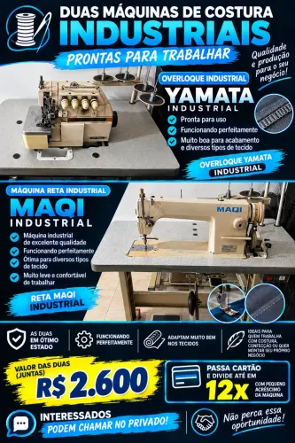 Máquina de costura industrial