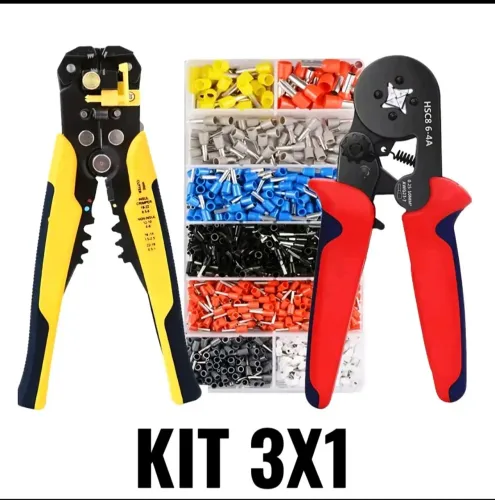Kit de alicates e terminal