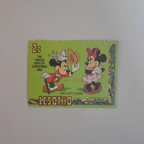 Antigo selo postal do Mickey de 1982
