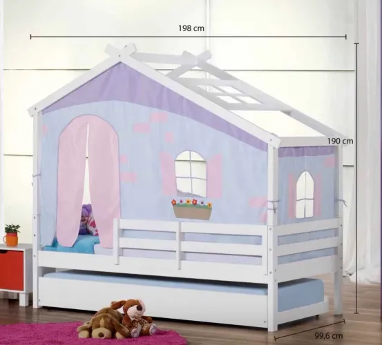 Bicama casinha infantil menina