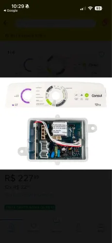 Placa Maquina de lavar consul 12