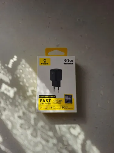 Carregador Turbo Baseus 30W EnerFill FN22 GaN USB-C PD - Original Novo Lacrado