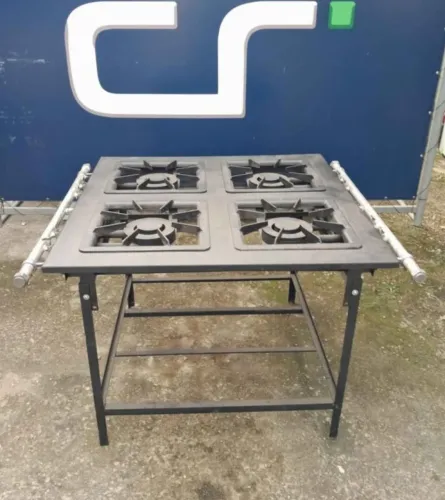 Fogão Industrial à Gás Baixa Pressão 4 bocas Metalmaq