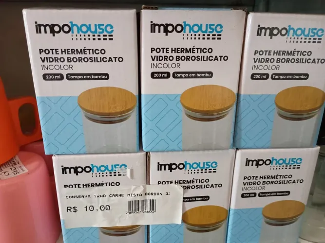Pote vidro incolor 200ml
