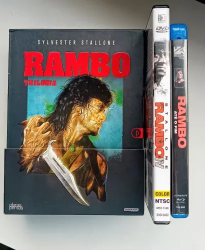 RARO Box Rambo Lacrado + Rambo 4 e 5.