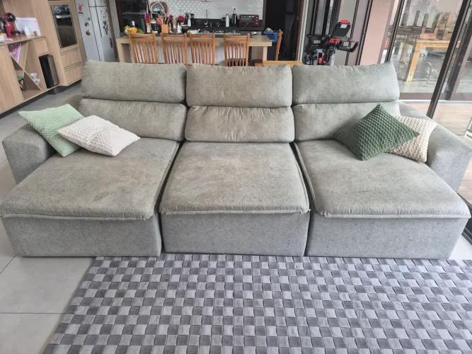 Vendo um sofá modular retrátil e reclinável, 3 módulos ou sofá em blocos / sofá nuvem.